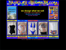 Tablet Screenshot of harajukuswimwear.com